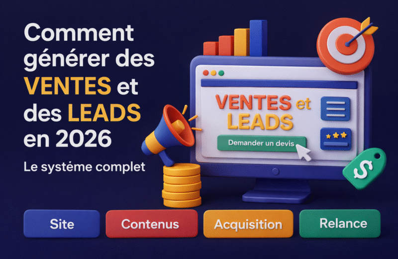 Comment générer des VENTES et LEADS en 2026 : le système complet (site + contenus + acquisition)