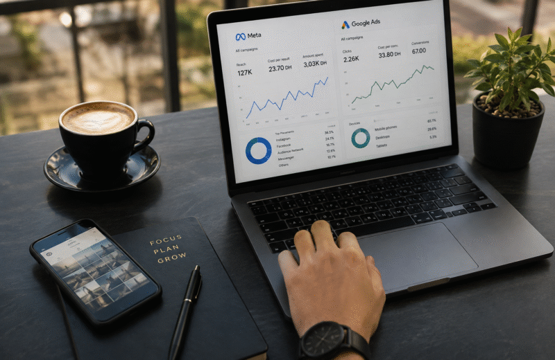 Gestion de publicité en ligne au Maroc : comment choisir entre Meta Ads et Google Ads en 2026 ?